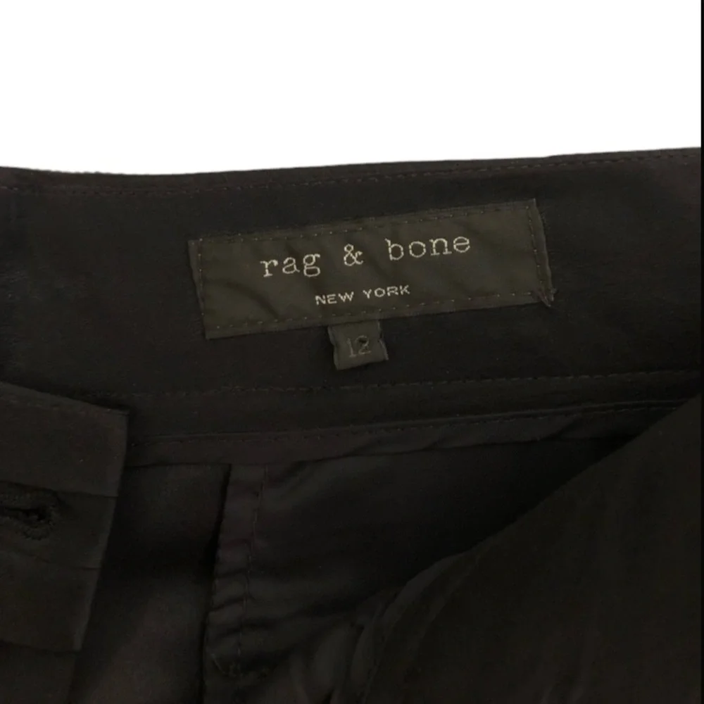 Rag & Bone 100% Silk Shorts Black Women’s Size 12